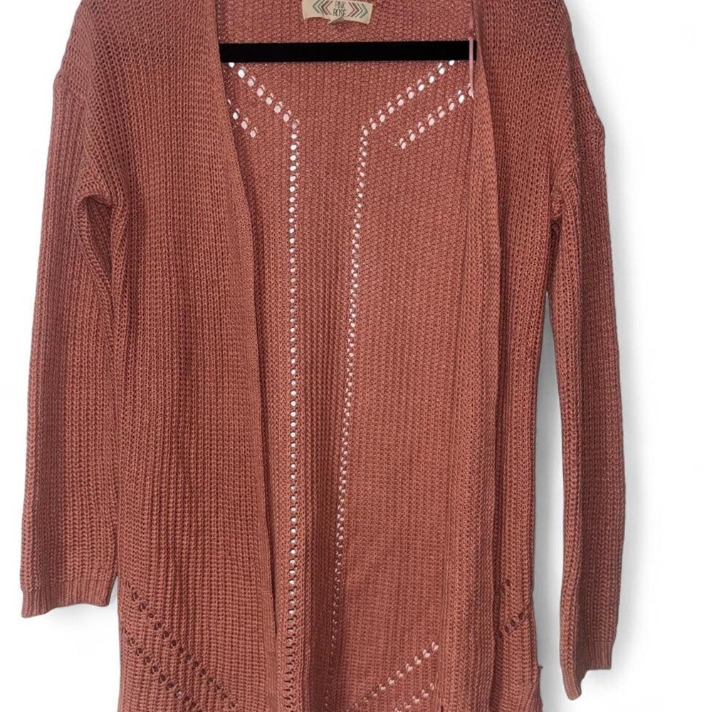 Gorgeous Pink ROSE cardigan - Picture 2 of 4
